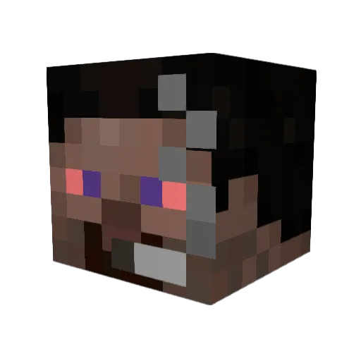 arvuzikk Minecraft avatar head, 3D render