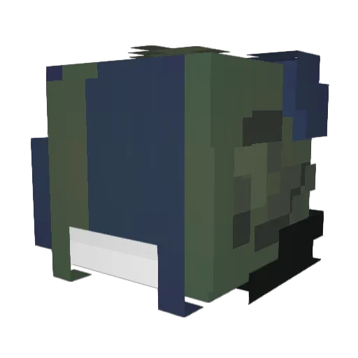 arvxe Minecraft avatar head, 3D render