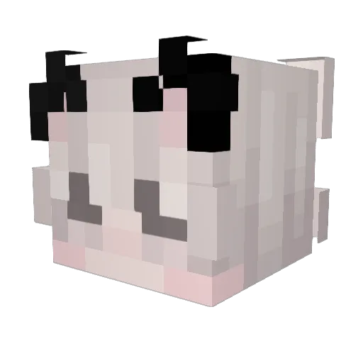 arwenwrld Minecraft avatar head, 3D render