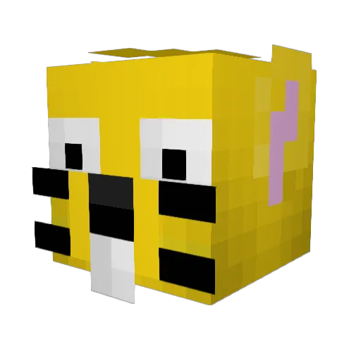 arxie_ Minecraft avatar head, 3D render