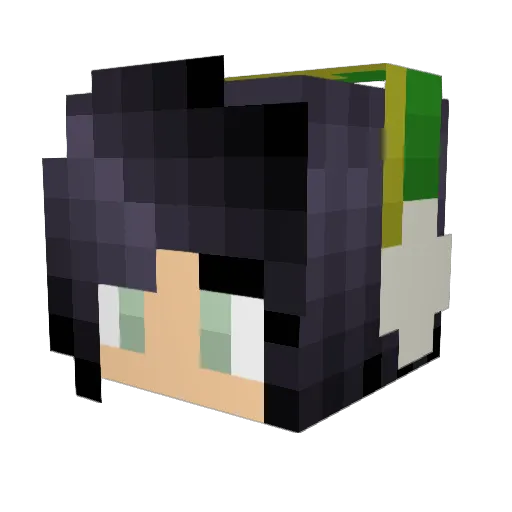 arya_foot Minecraft avatar head, 3D render
