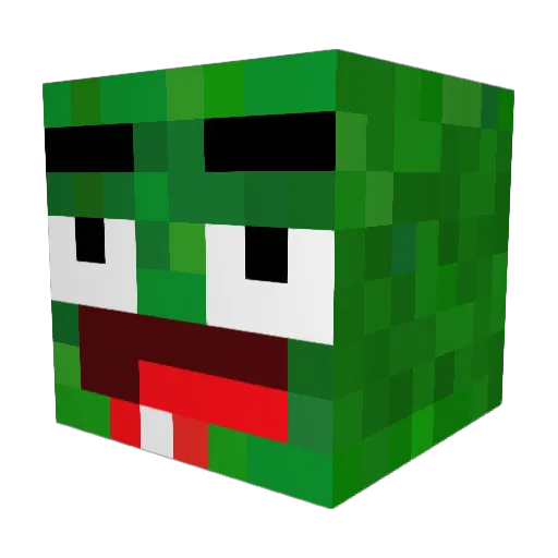aryag1 Minecraft avatar head, 3D render