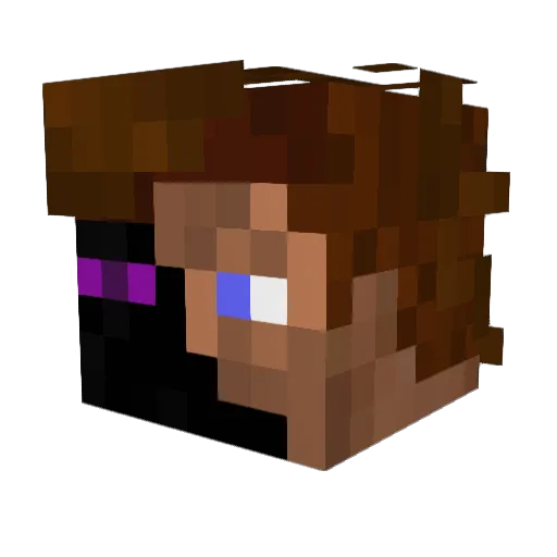 aryanspiderman Minecraft avatar head, 3D render