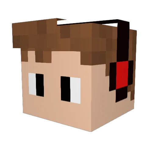 aryix Minecraft avatar head, 3D render