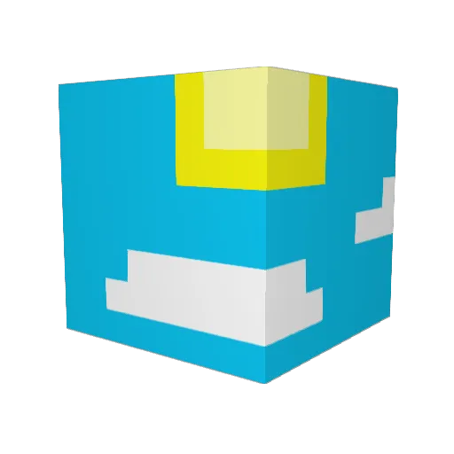 arymeow Minecraft avatar head, 3D render