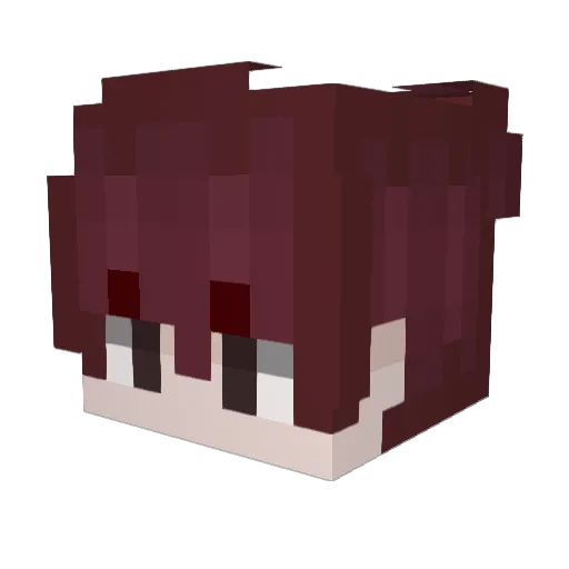 arz01 Minecraft avatar head, 3D render