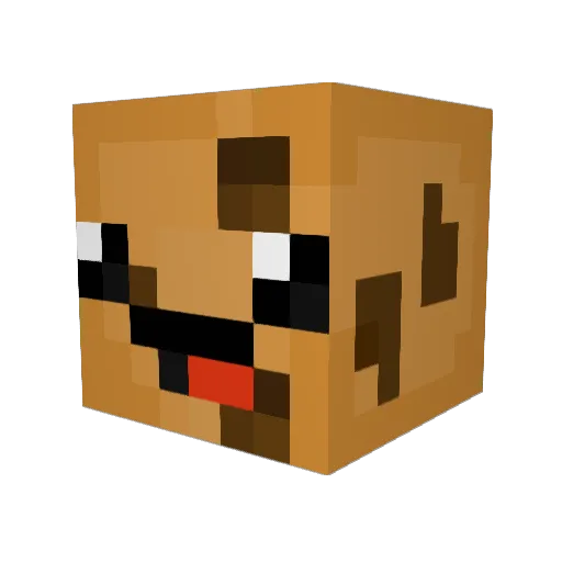 arznbh Minecraft avatar head, 3D render