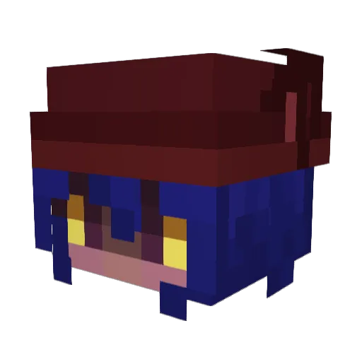 arzyana Minecraft avatar head, 3D render
