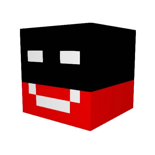 as12l Minecraft avatar head, 3D render
