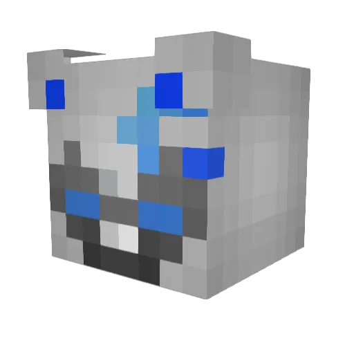 as21er Minecraft avatar head, 3D render