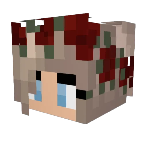 as61885 Minecraft avatar head, 3D render