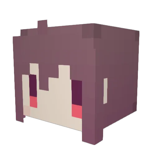 asa428 Minecraft avatar head, 3D render