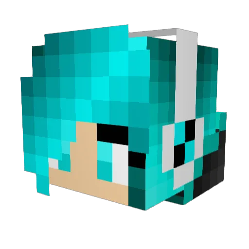 asacarlson Minecraft avatar head, 3D render