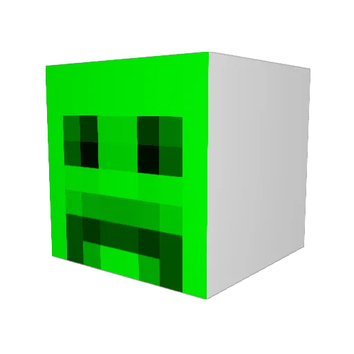 asah_bear Minecraft avatar head, 3D render