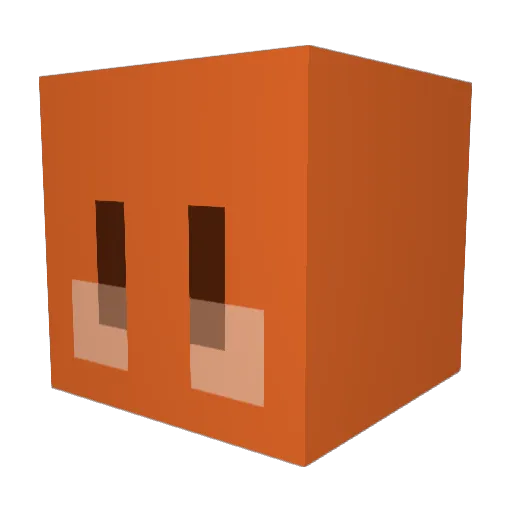 asahi29 Minecraft avatar head, 3D render