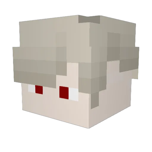 asaine_ Minecraft avatar head, 3D render