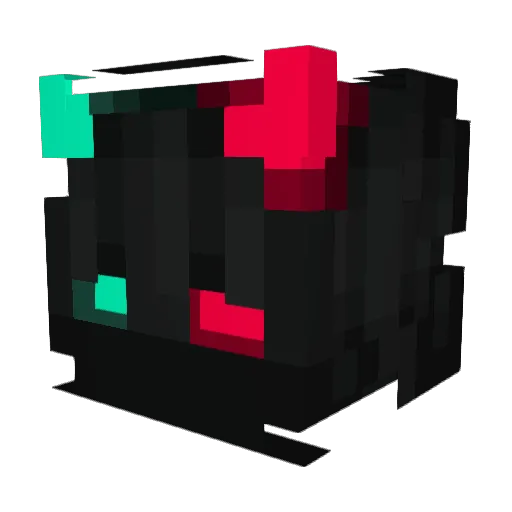 asam__ Minecraft avatar head, 3D render