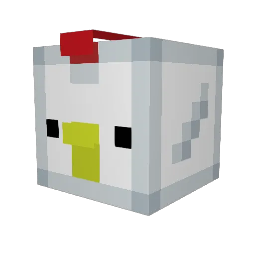 asamimaru Minecraft avatar head, 3D render