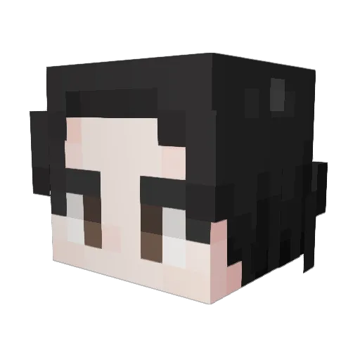 asangyoon Minecraft avatar head, 3D render