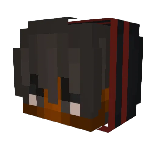 asanteperkins Minecraft avatar head, 3D render