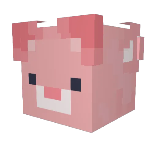 asanti_ Minecraft avatar head, 3D render