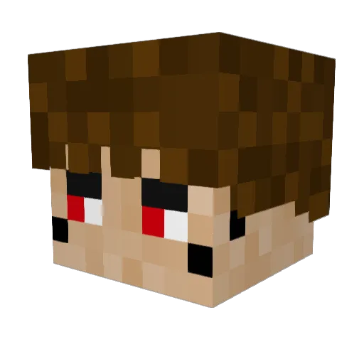 asapREKI Minecraft avatar head, 3D render