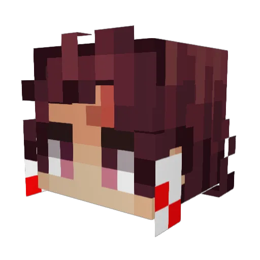 asapcasi Minecraft avatar head, 3D render