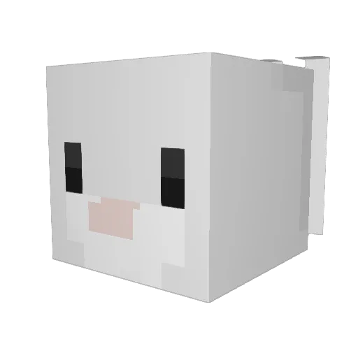 asapcatftw Minecraft avatar head, 3D render