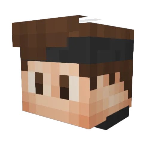 asaplucky_ Minecraft avatar head, 3D render