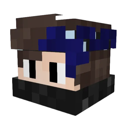 asappasa Minecraft avatar head, 3D render