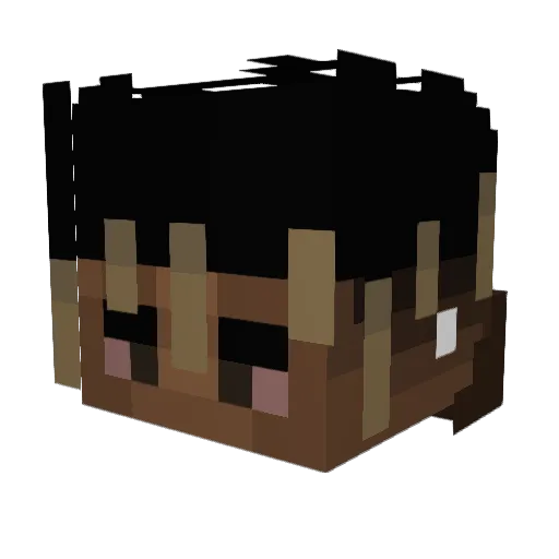 asaptebbe Minecraft avatar head, 3D render