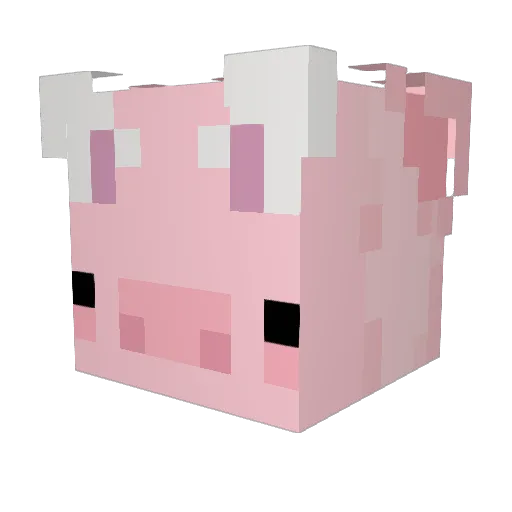 asarada Minecraft avatar head, 3D render