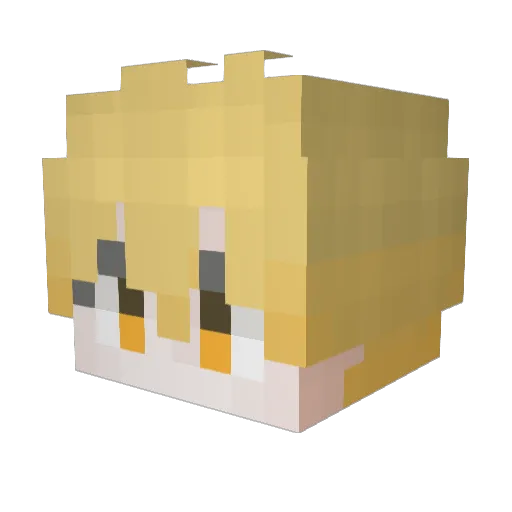 asasasasasas Minecraft avatar head, 3D render