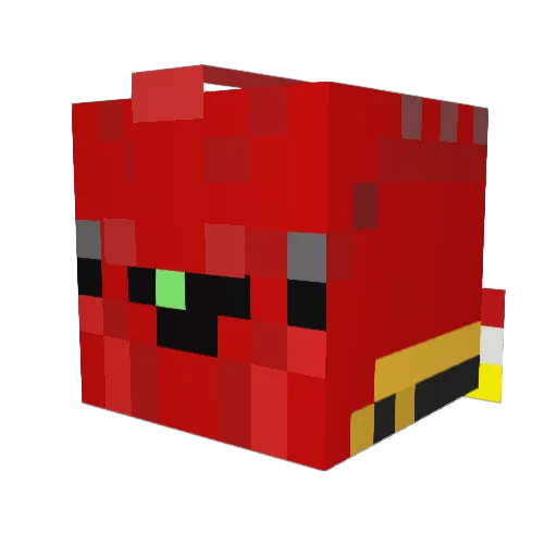 asassd Minecraft avatar head, 3D render