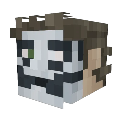 asayakusanagi Minecraft avatar head, 3D render
