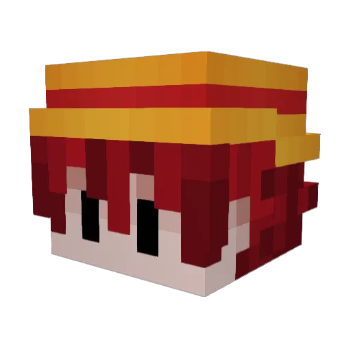 asayuki1234 Minecraft avatar head, 3D render