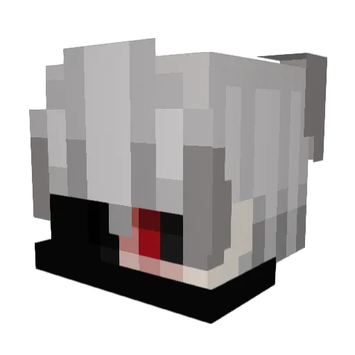 asazs Minecraft avatar head, 3D render
