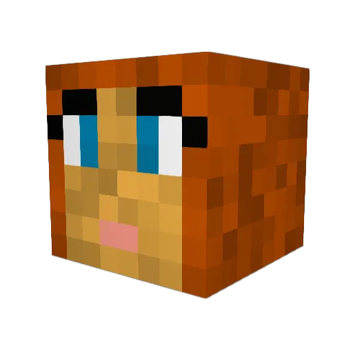 asbruckman Minecraft avatar head, 3D render