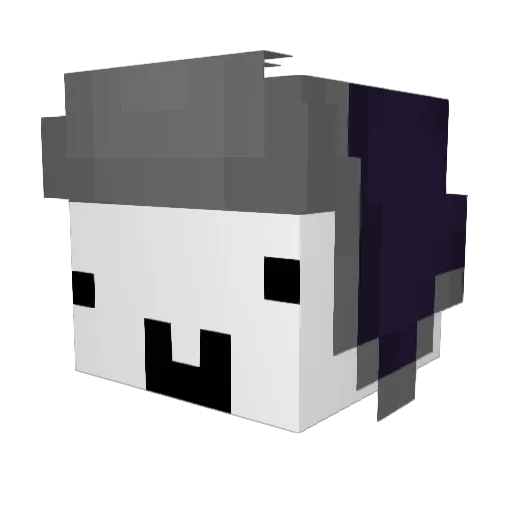asc3nd Minecraft avatar head, 3D render