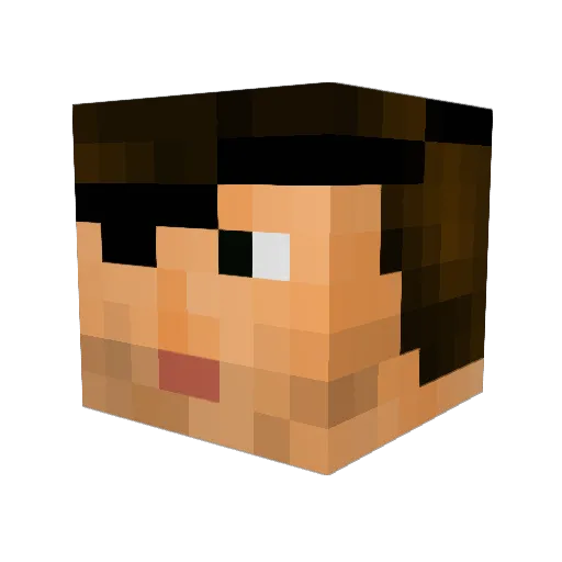 ascarygrunt Minecraft avatar head, 3D render