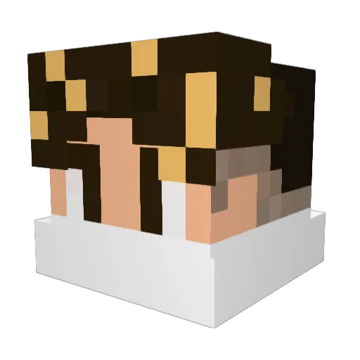 ascendbos Minecraft avatar head, 3D render