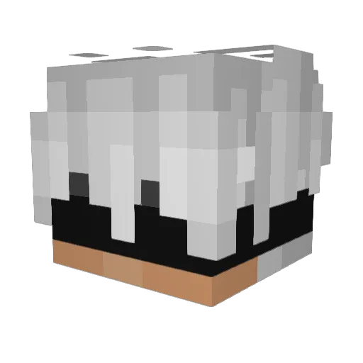 ascenduje Minecraft avatar head, 3D render