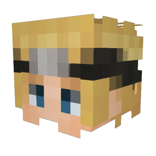ascent_exe Minecraft avatar head, 3D render