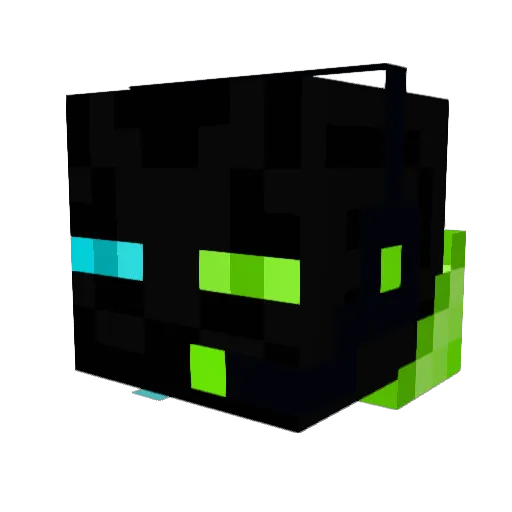 ascol Minecraft avatar head, 3D render