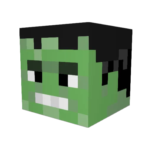 ascriha Minecraft avatar head, 3D render