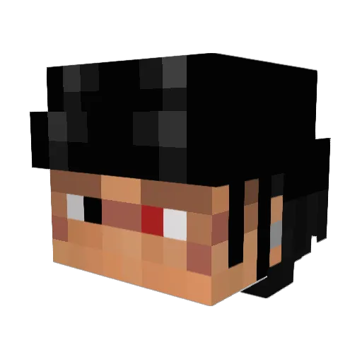 asd2qa1412 Minecraft avatar head, 3D render