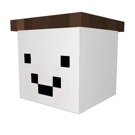 asd90980 Minecraft avatar head, 3D render