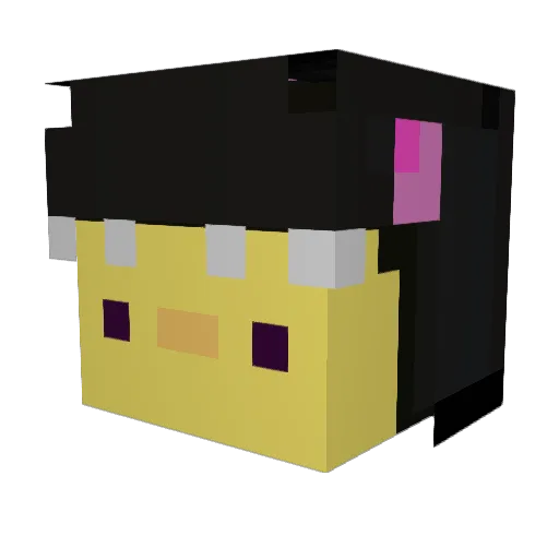 asda_0 Minecraft avatar head, 3D render