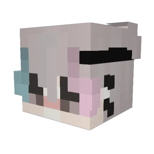 asdab Minecraft avatar head, 3D render