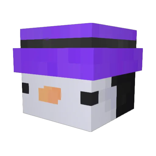 asdayo Minecraft avatar head, 3D render